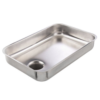 Avantco #12 Stainless Steel Food Pan for Avantco Equipment MG12 Meat Grinder