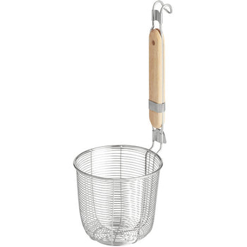 Avantco 4 7/8x4 1/2 Pasta Basket w/ Wooden Handle for PC101/PC102 Pasta Cookers