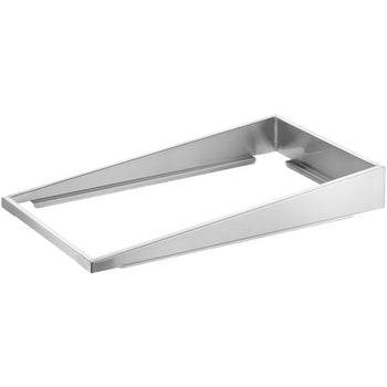 Avantco Stainless Steel Angled Display Adapter -12 3/4x21x3 1/4"