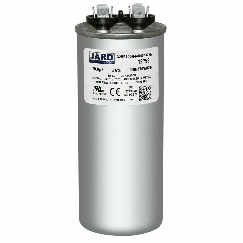 Jard 325P706H44N46A4ZM9 70.0 uF +/-6% 440-370 VAC/B Round Capacitor 50 ...