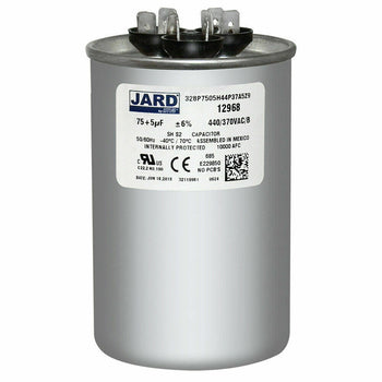 Jard 328P7505H44P37A5Z9 75+5 uF +/-6% 440-370 VAC/B Dual Round Capacitor 50/60Hz