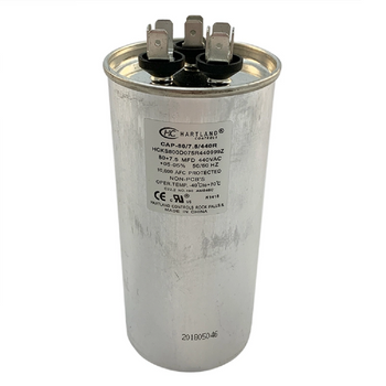 Hartland HCKS800D075R440999Z 80+7.5uF 440VAC Run Capacitor Replaces 473731