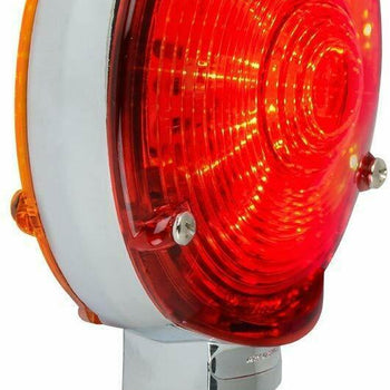 Gran General 77611 Red/Amber 4" Double Faced 48 LED Pedestal Light