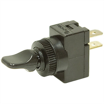 Calterm 40100 SPST 20 Amp 12 Volt DC Black Lever Toggle Switch