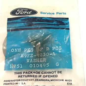Genuine Oem Ford E9FZ-4230-A Washers One Pkg Of 2 Pcs E9FZ4230A