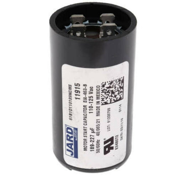 Jard 61B1D110189NCMS 189-227 MFD 110/125Vac Round Motor Start Capacitor