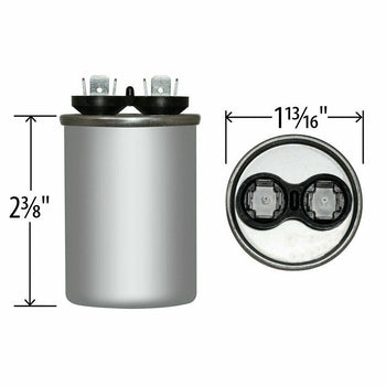 Jard 25 uF +/-6% 370VAC/B 50/60 Hz Motor Run Capacitor Replaces 628318-307