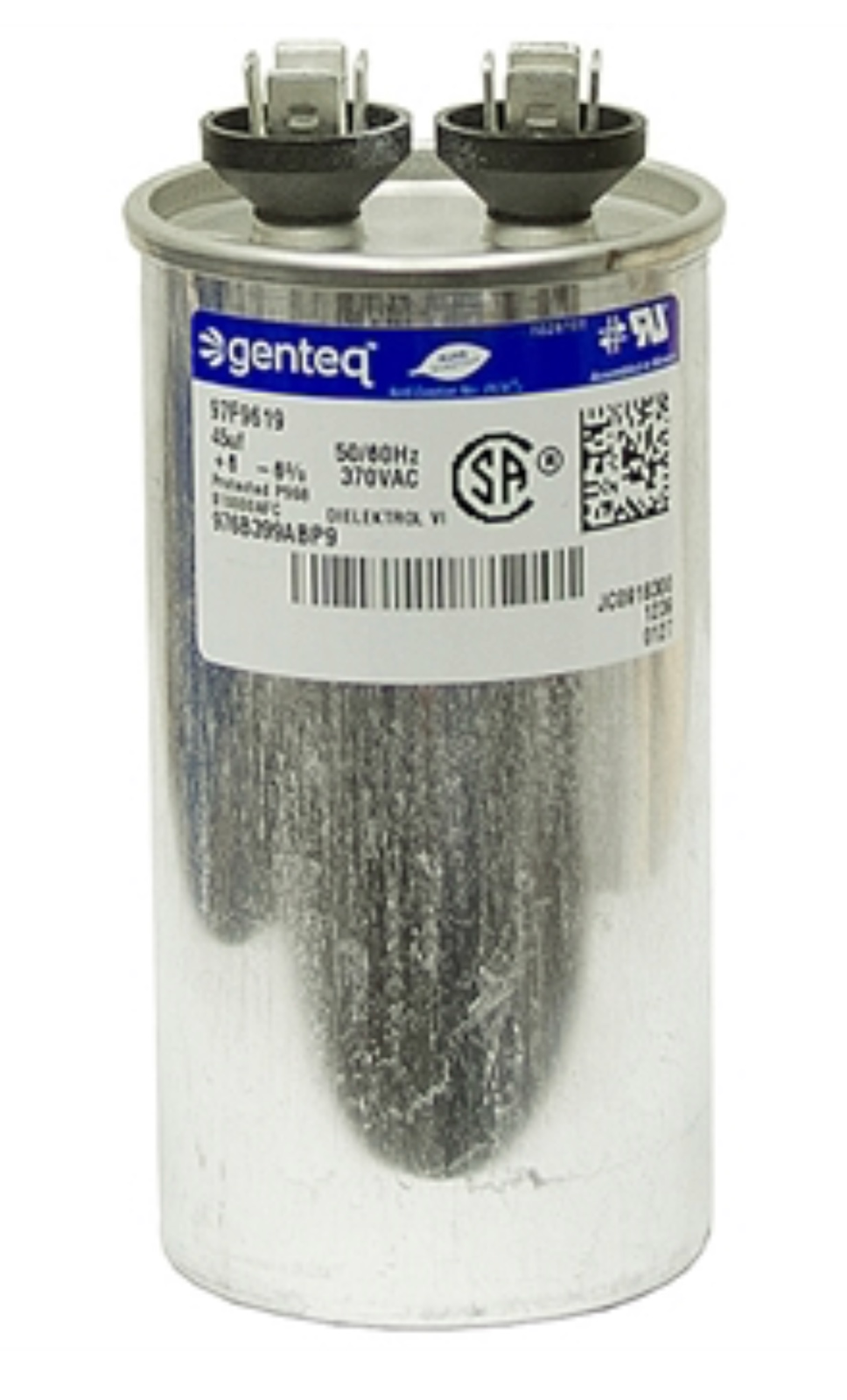 Genteq 27l1135 45 Uf 10 Uf 370vac Capacitor Oaa | Meses Sin Interés - Foto 11