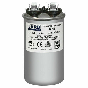 Jard 325P256H44M30A4ZM9 25 uF +/-6% 440-370 VAC/B Round Capacitor 50/60 Hz