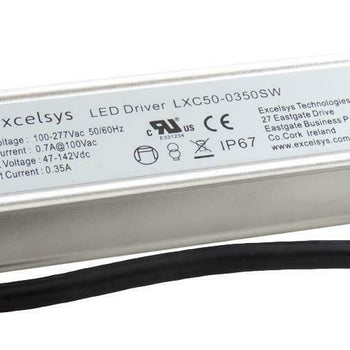 Excelsys LXC50-0350SW 50 Watt 350mA Constant Current 47-142vDC LED Power Drive