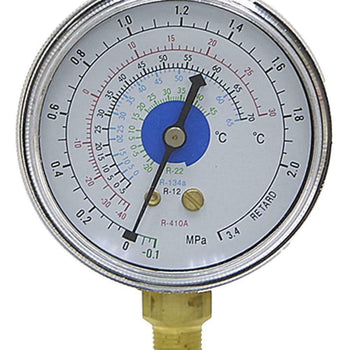Winters RGAMPAL-BM 0.1-0-3.4 MPA 2.5 Dry Refrigerant Gauge