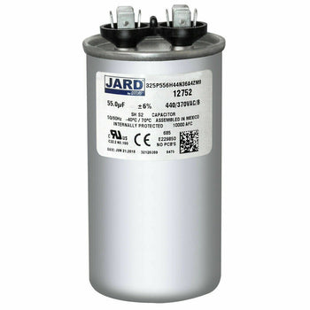 Jard 325P556H44N36A4ZM9 55.0 uF +/-6% 440-370 VAC/B Round Capacitor 50/60Hz