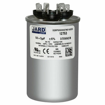 Jard 328P5003H37N31A5Z9 50+3 uF +/-6% 370 VAC/B Round Dual Capacitor 50/60Hz