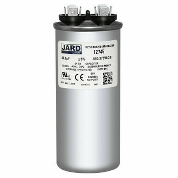 Jard 325P406H44M40A4ZM9 40 uF +/-6% 440-370 VAC/B Round Capacitor 50/60 Hz