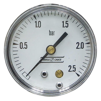 Versa Gauge 2.5 Bar 2 BM Dry Gauge 1/4" NPT Mounting Depth: 1.75"