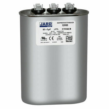 Jard 325P8065H37D46A4Z9 80+5 uF +/-6% 370 VAC/B Dual Capacitor 50/60 Hz