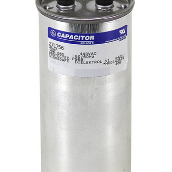 Original OEM GE 27L756 45 MFD 440Vac Round Motor Run Capacitor