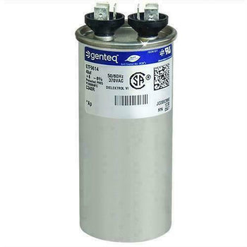 GE Genteq 976B399AAP20 40 uF +/-6% 370Vac 50/60 Hz Round Motor Run Capacitor