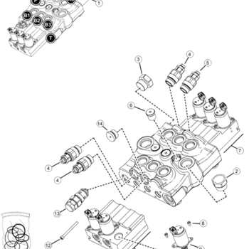 Mustang Gehl 240278 3500-Psi Relief Port (RT175) Part Number #5
