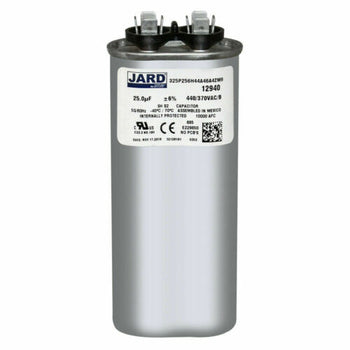 Jard 325P256H44A46A4ZM9 25.0 uF +/-6% 440/370 VAC/B Oval Run Capacitor 50/60Hz